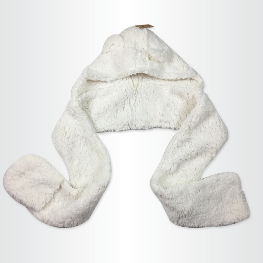 Animal Hood Plush Scarf